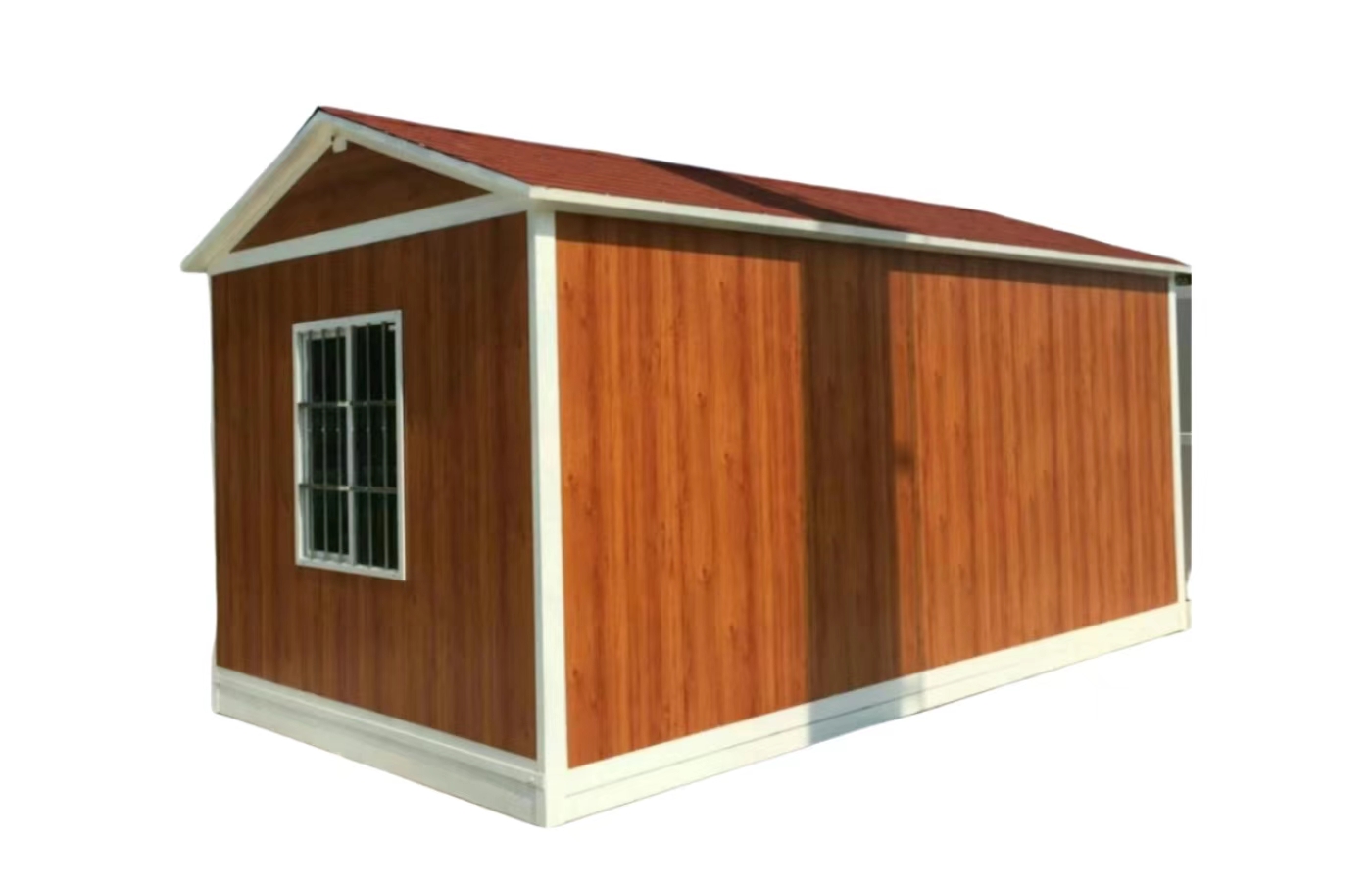 Tilpasset 20 fots fast containerhus med gulv-til-tak-vindu Tilpasset 20 fots fast containerhus med gulv-til-tak-vindu